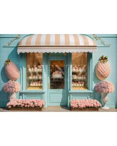 Photography Background in Fabric Easter Candy Store / Backdrop 2623