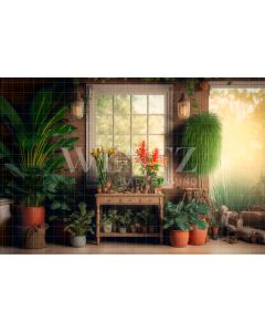 Photography Background in Fabric Gardening Room / Backdrop 2631