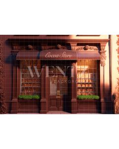 Photography Background in Fabric Cocoa Store / Backdrop 2632