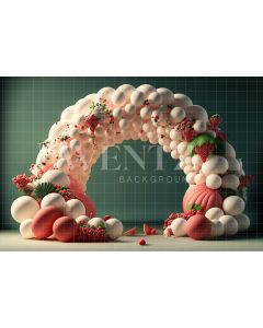 Photography Background in Fabric Cake Smash Little Fruits / 2656