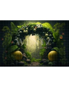 Photography Background in Fabric Cake Smash Magical Forest / Backdrop 2659