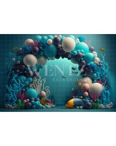 Photography Background in Fabric Cake Smash Corals / Backdrop 2672