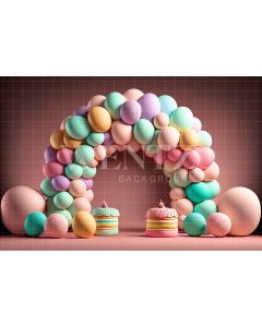 Photography Background in Fabric Cake Smash Colored Candies / Backdrop 2677