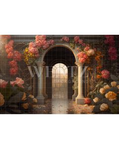 Photography Background in Fabric Rose Garden / Backdrop 2743