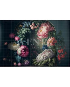 Photography Background in Fabric Floral Fine Art / Backdrop 2784