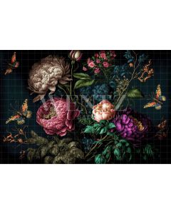 Photography Background in Fabric Floral Fine Art / Backdrop 2787