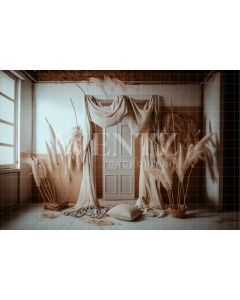 Photography Background in Fabric Boho Room / Backdrop 2794