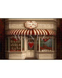 Photography Background in Fabric Sweet Shop / Backdrop 2843