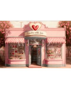 Photography Background in Fabric Pink Sweetshop / Backdrop 2845