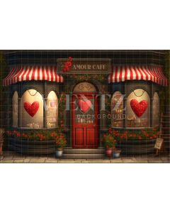 Photography Background in Fabric Amour Cafe / Backdrop 2846