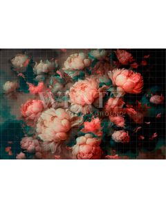 Photography Background in Fabric Floral Fine Art / Backdrop 2906