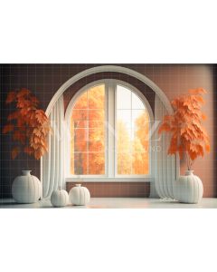 Photography Background in Fabric Fall Room / Backdrop 2934