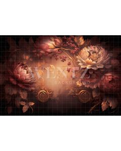Photography Background in Fabric Floral Fine Art / Backdrop 3008