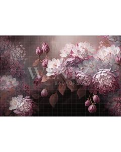 Photography Background in Fabric Lilac Floral Fine Art / Backdrop 3021