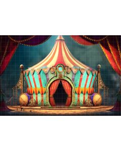 Photography Background in Fabric Circus Tent / Backdrop 3052