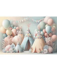Photography Background in Fabric Cake Smash Boho Tent / Backdrop 3103