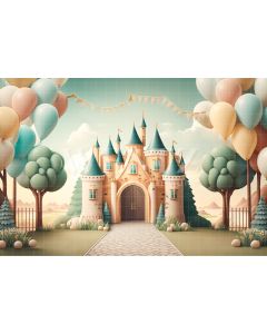 Photography Background in Fabric Cake Smash Little Castle / Backdrop 3105