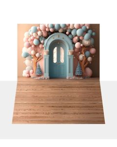 Photography Background in Fabric Cake Smash Candy Color Door / Backdrop 3113