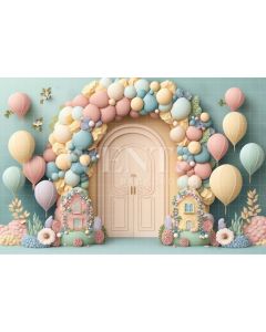 Photography Background in Fabric Cake Smash Candy Color Door / Backdrop 3114