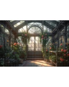 Photography Background in Fabric Flower Greenhouse / Backdrop 3121