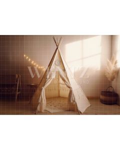 Photography Background in Fabric Set with Boho Tent / Backdrop 3187
