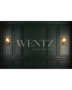 Photography Background in Fabric Green Boiserie / Backdrop 3254