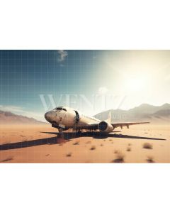 Photography Background in Fabric Plane in the Desert / Backdrop 3268