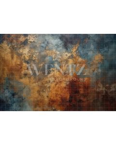 Photography Background in Fabric Blue and Gold Texture / Backdrop 3286