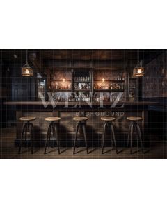 Photography Background in Fabric Vintage Bar / Backdrop 3333