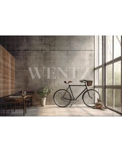 Photography Background in Fabric Room with Bike / Backdrop 3337
