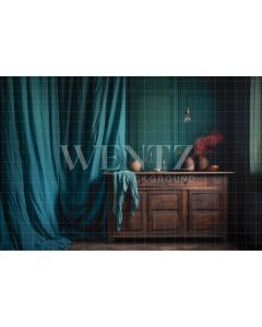 Photography Background in Fabric Room with Cabinet / Backdrop 3338