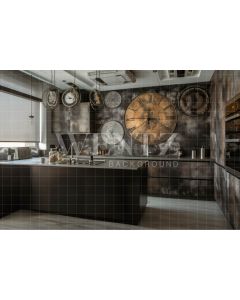 Photography Background in Fabric Dad's Kitchen / Backdrop 3340