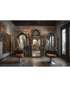 Photography Background in Fabric Barbershop / Backdrop 3345
