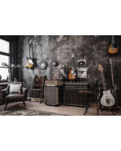 Photography Background in Fabric Rock 'n Roll Room / Backdrop 3348