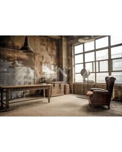 Photography Background in Fabric Rustic Living Room / Backdrop 3351