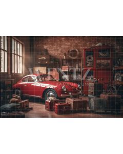Photography Background in Fabric Old Garage / Backdrop 3367