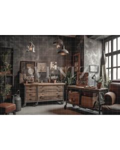 Photography Background in Fabric Rustic Room / Backdrop 3368