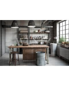 Photography Background in Fabric Kitchen / Backdrop 3382