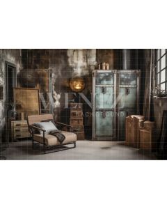 Photography Background in Fabric Rustic Room / Backdrop 3385