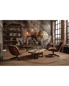 Photography Background in Fabric Rustic Room / Backdrop 3392