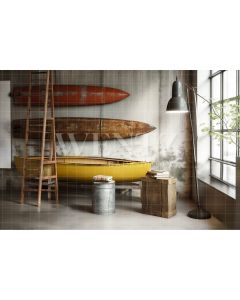 Photography Background in Fabric Canoes / Backdrop 3409