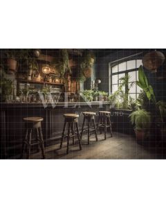 Photography Background in Fabric Vintage Bar / Backdrop 3420
