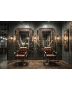 Photography Background in Fabric Barbershop / Backdrop 3422