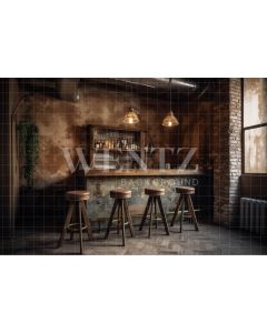 Photography Background in Fabric Vintage Bar / Backdrop 3424