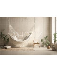 Photography Background in Fabric Room with Hammock / Backdrop 3434