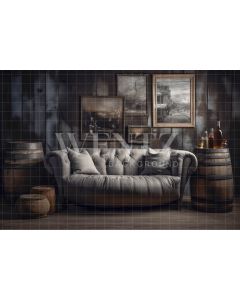 Photography Background in Fabric Rustic Room / Backdrop 3438