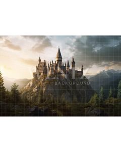 Photography Background in Fabric Wizard's Castle / Backdrop 3486