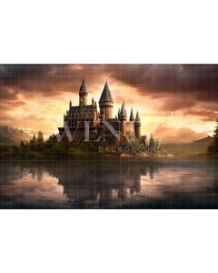 Photography Background in Fabric Magic Castle / Backdrop 3488