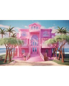 Photography Background in Fabric Beach House / Backdrop 3529