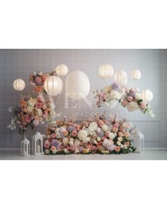 Photography Background in Fabric Floral Room / Backdrop 3566